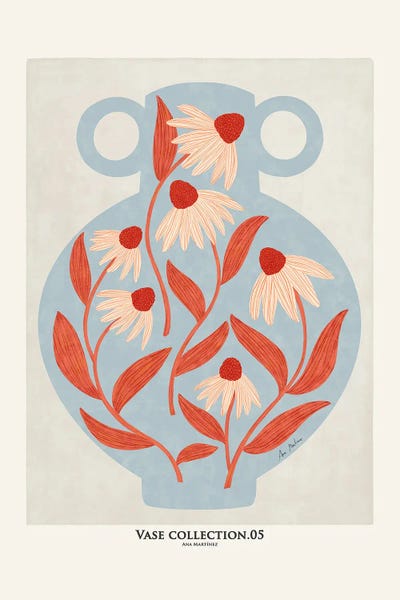 Vase Collection V by Ana Martínez canvas print