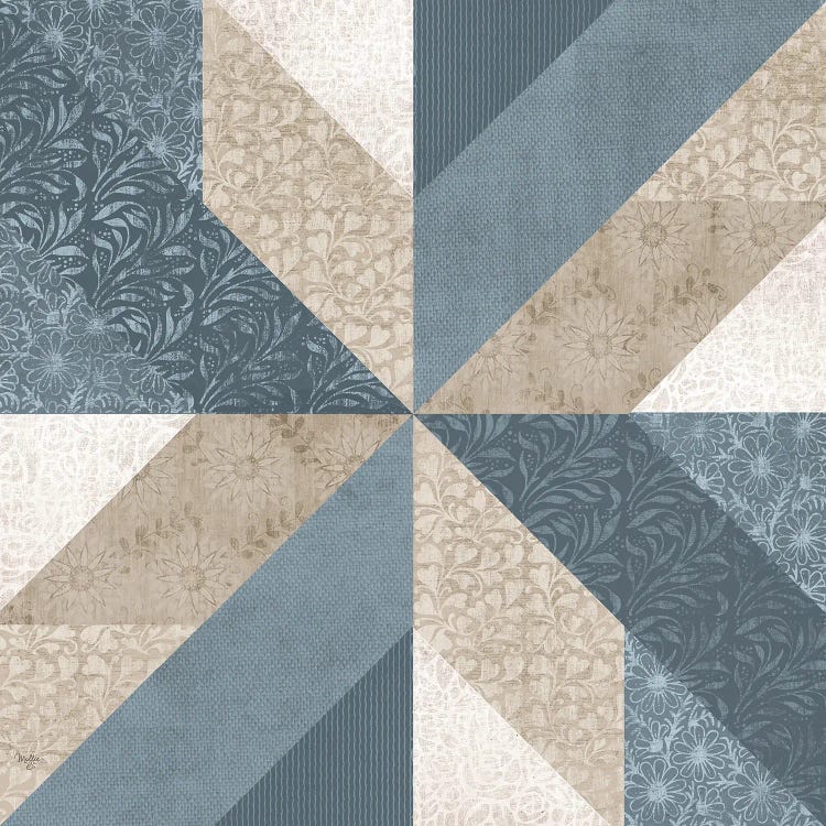 Blue Quilt Square II by Mollie B. wall art