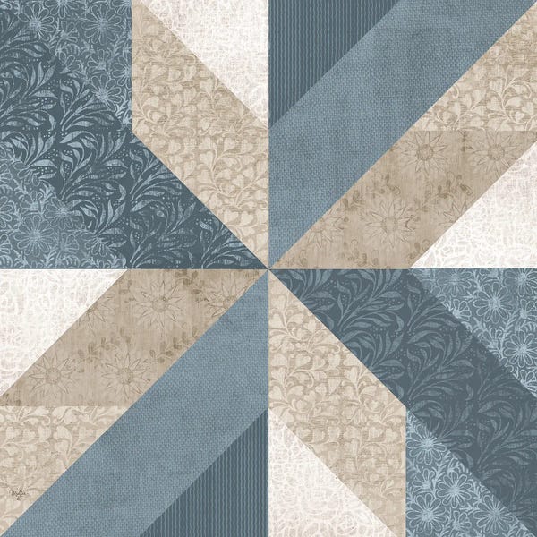 Mollie B.: Blue Quilt Square II by Mollie B.