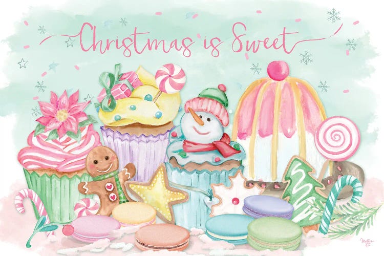 Christmas Is Sweet by Mollie B. wall art