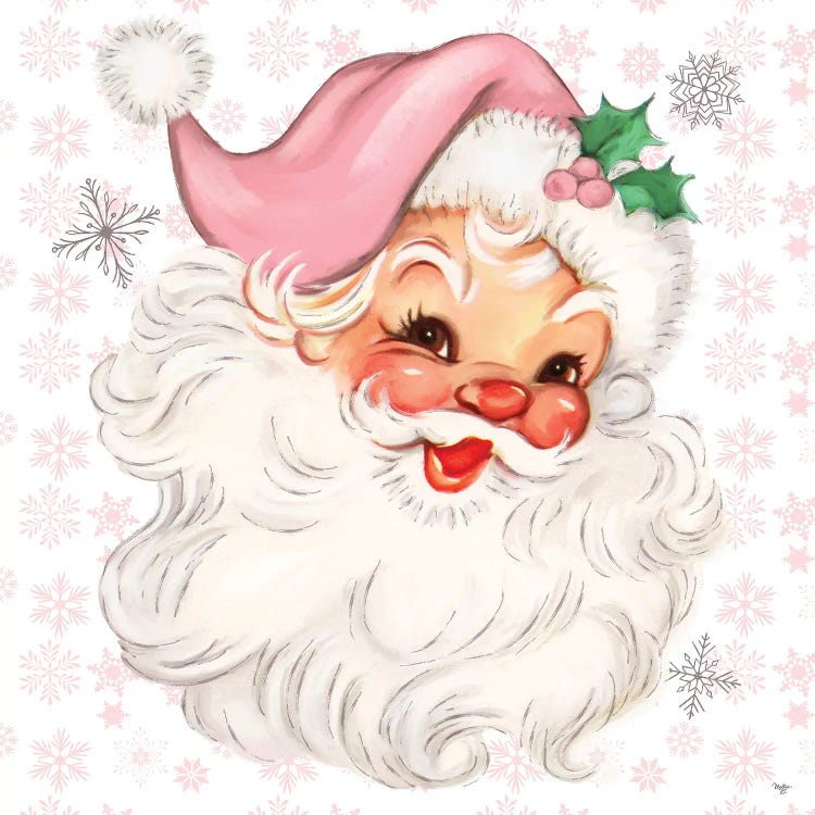 Pink Christmas Past by Mollie B. wall art