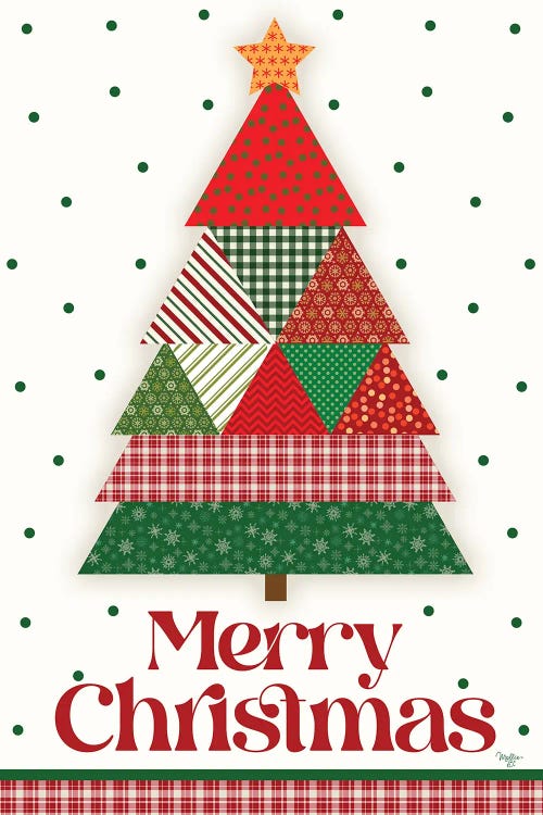 Quilt Christmas Tree by Mollie B. wall art