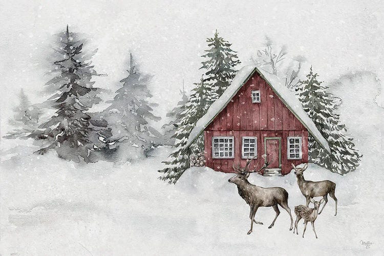 Snow-Kissed Solitude by Mollie B. wall art
