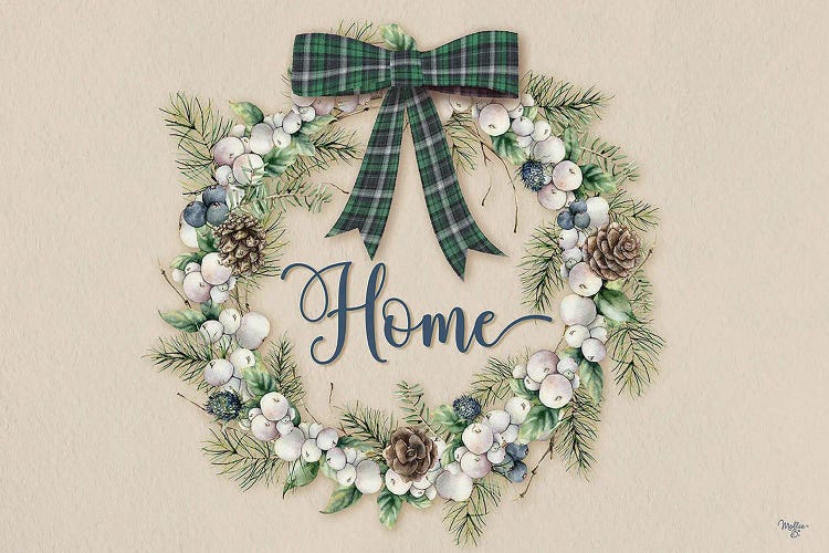 Winterberry Home Wreath by Mollie B. wall art