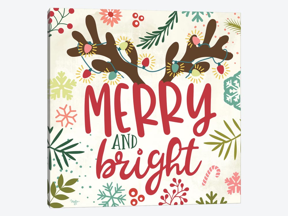 Merry & Bright by Mollie B. 1-piece Art Print