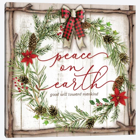 Peace on Earth Canvas Print #MOB22} by Mollie B. Canvas Art