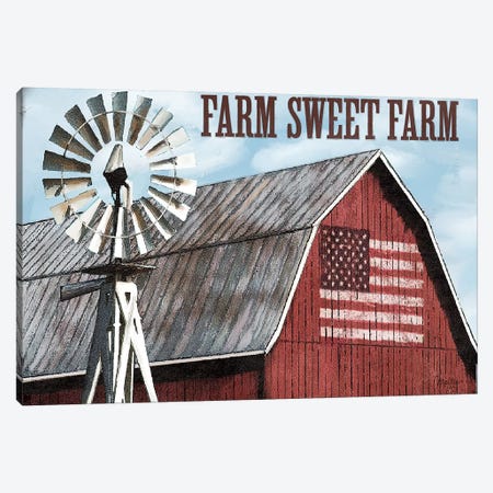 Farm Sweet Farm Canvas Print #MOB27} by Mollie B. Canvas Art Print