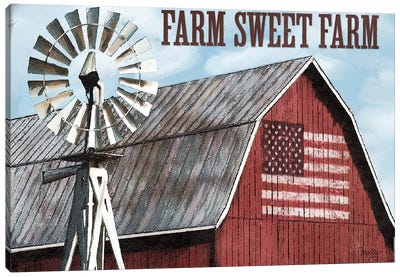 Farm Sweet Farm Canvas Art Print