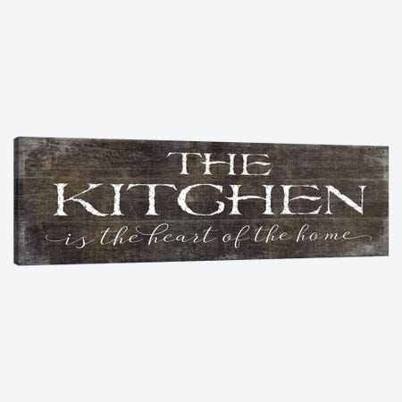The Kitchen is the Heart of the Home Canvas Print #MOB35} by Mollie B. Canvas Art
