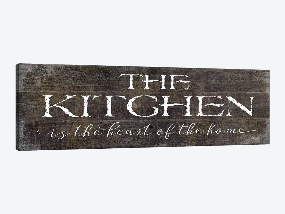 The Kitchen is the Heart of the Home by Mollie B. 1-piece Canvas Art Print