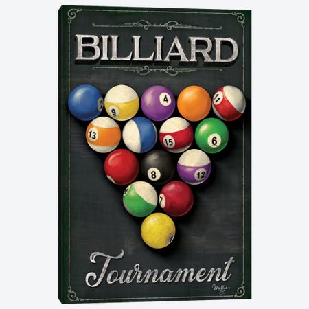 Billiards Tournament    Canvas Print #MOB44} by Mollie B. Art Print