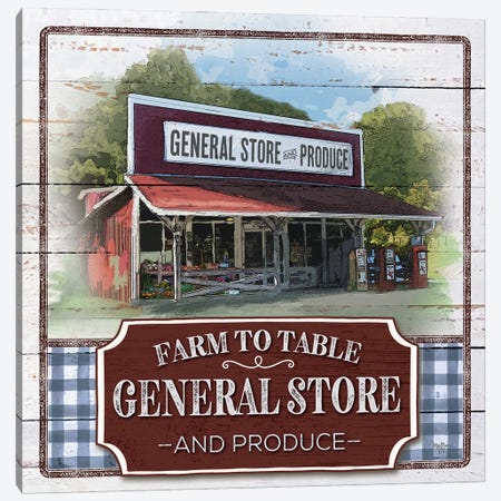 Farm to Table General Store Canvas Print #MOB46} by Mollie B. Canvas Art Print