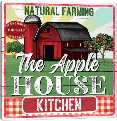 The Apple House Kitchen Canvas Art Print