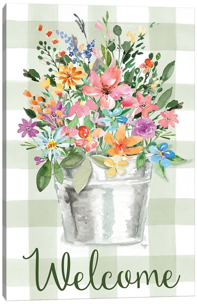 Welcome Flowers Canvas Art Print