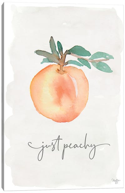 Just Peachy Canvas Art Print