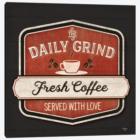 The Daily Grind Canvas Print #MOB76} by Mollie B. Canvas Art