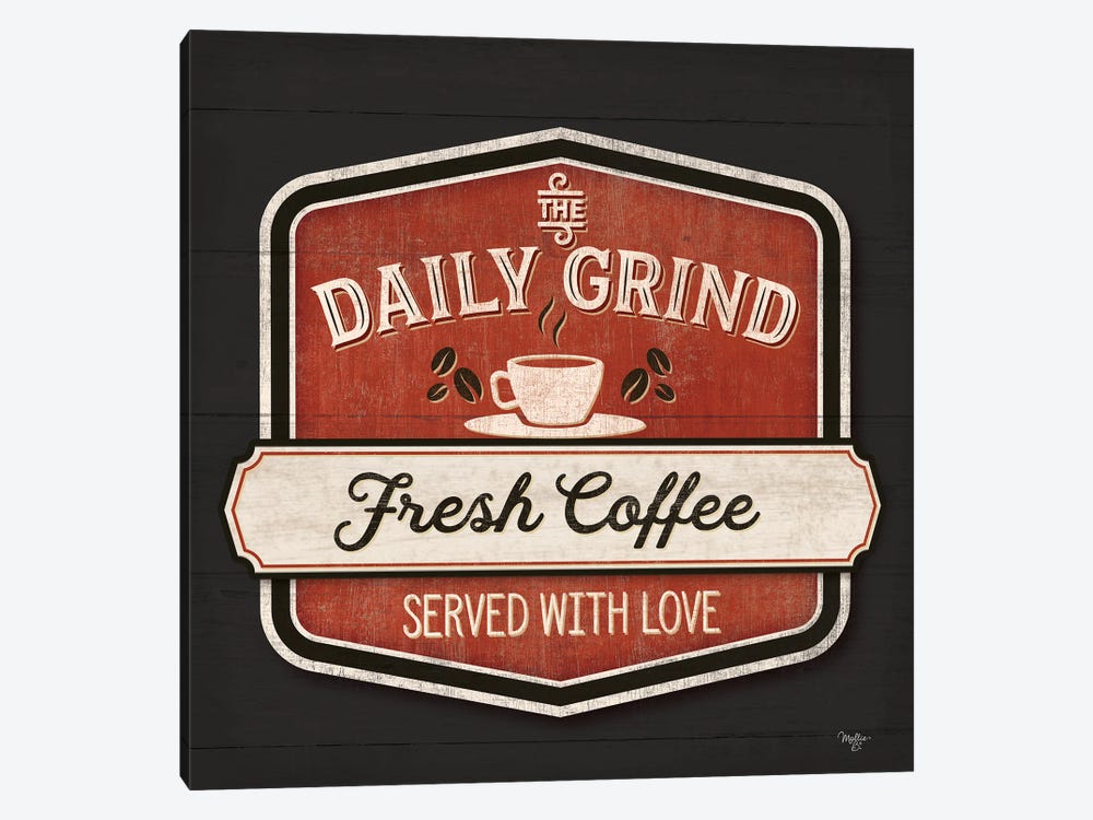 The Daily Grind by Mollie B. 1-piece Canvas Wall Art