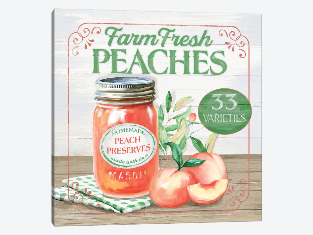 Farm Fresh Peaches by Mollie B. 1-piece Art Print