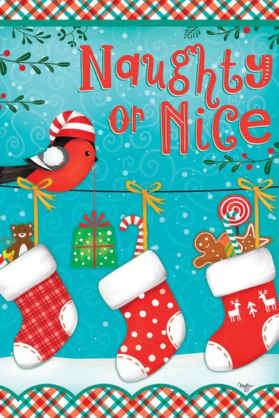 Naughty Or Nice: Christmas Stocking by Mollie B.