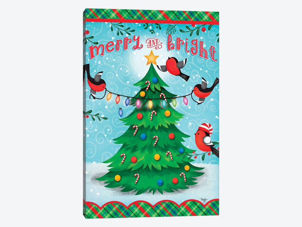 Christmas Tree by Mollie B. 1-piece Canvas Wall Art
