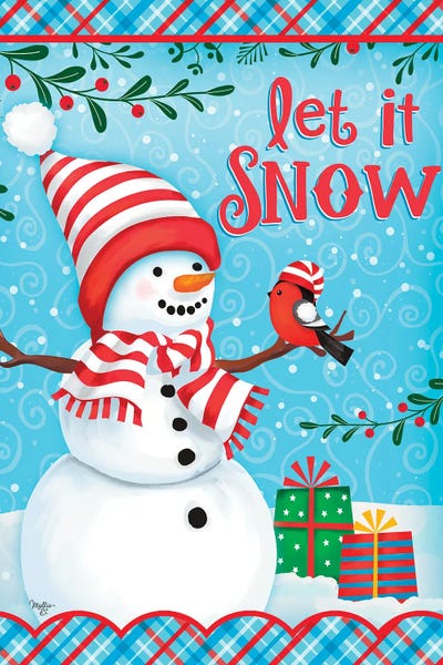 Mollie B.: Snowman And Bird by Mollie B.