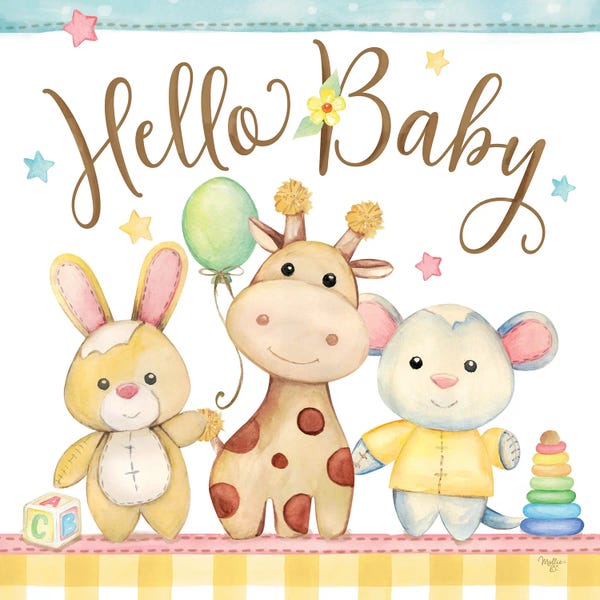 Balloons: Baby Illustration by Mollie B.
