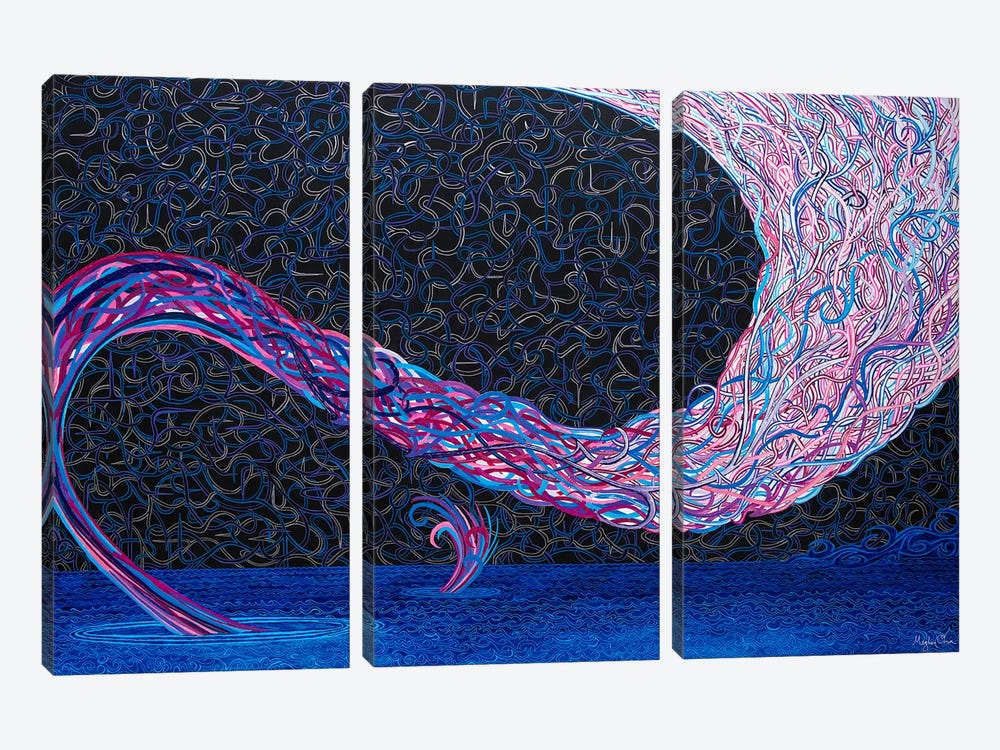 Mindscape of Optimal Flow by Meghan Oona Clifford 3-piece Canvas Artwork