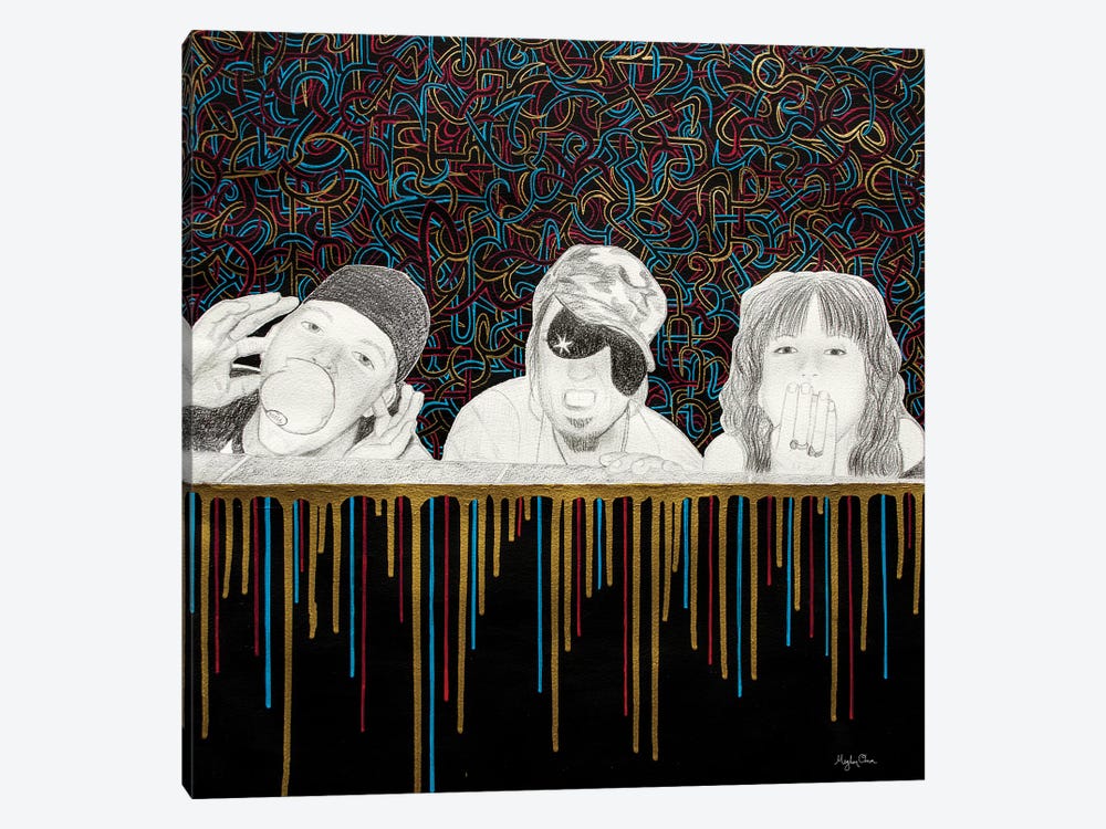 No Evil by Meghan Oona Clifford 1-piece Canvas Print