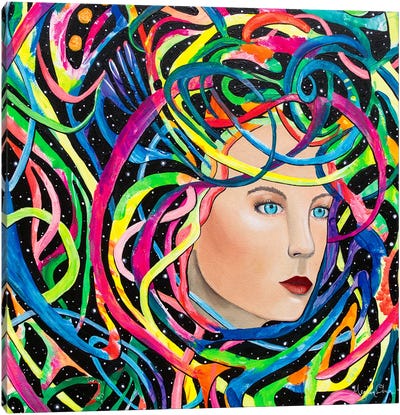 The Wormhole Canvas Art Print - Meghan Oona Clifford