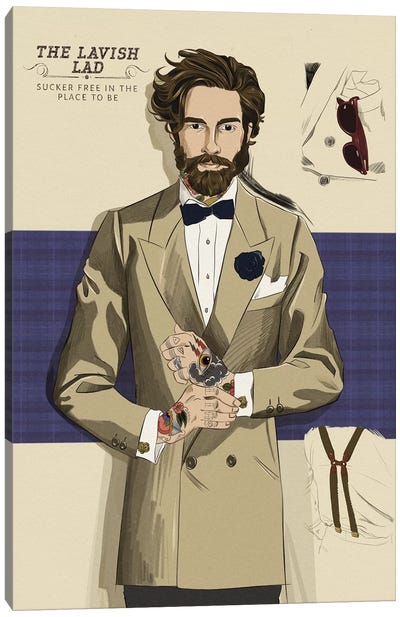 The Lavish Lad Canvas Art Print - Men's Fashion Art