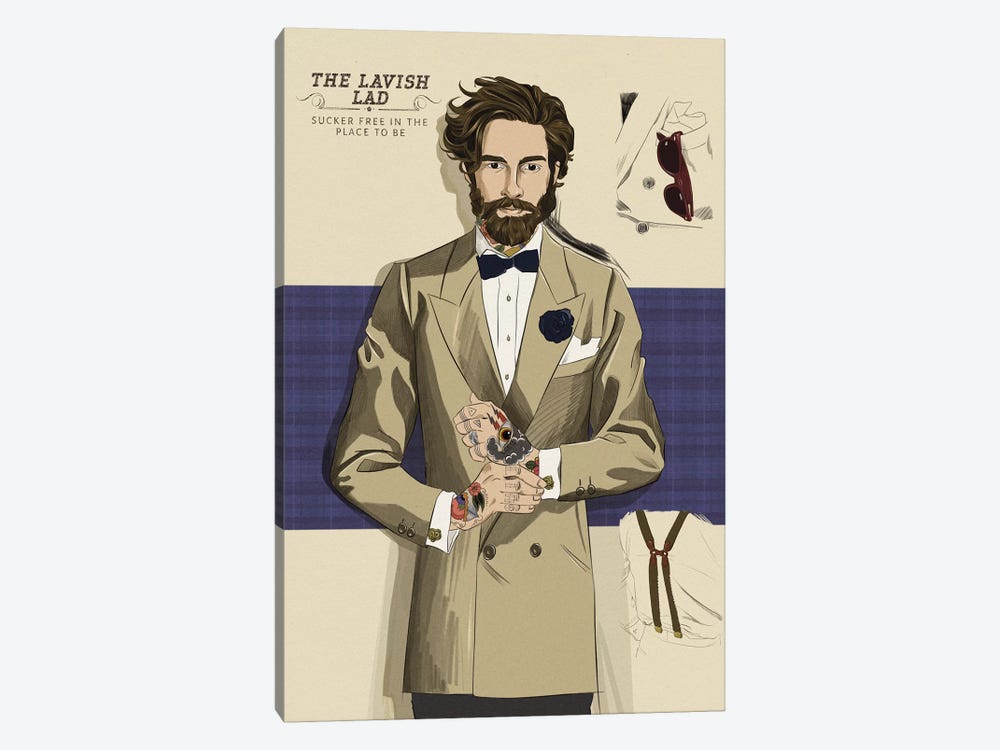 The Lavish Lad by 5by5collective 1-piece Canvas Art