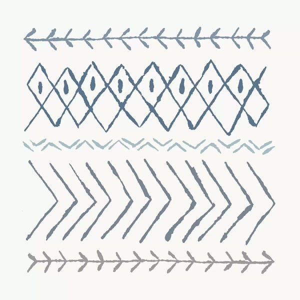 Arrows: Nordic Vibes II Blue by Moira Hershey