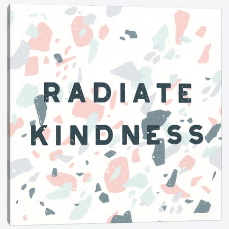 Terrazzo Inspiration I Kindness Canvas Print #MOH41} by Moira Hershey Canvas Wall Art