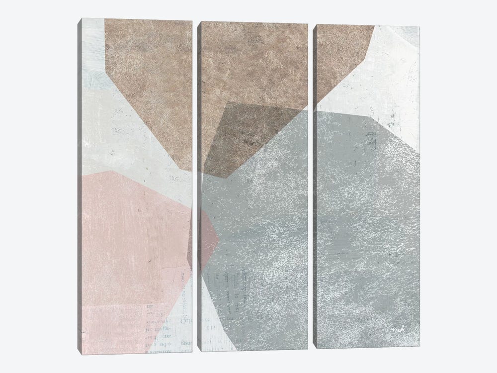 Pensive I Blush Gray by Moira Hershey 3-piece Art Print