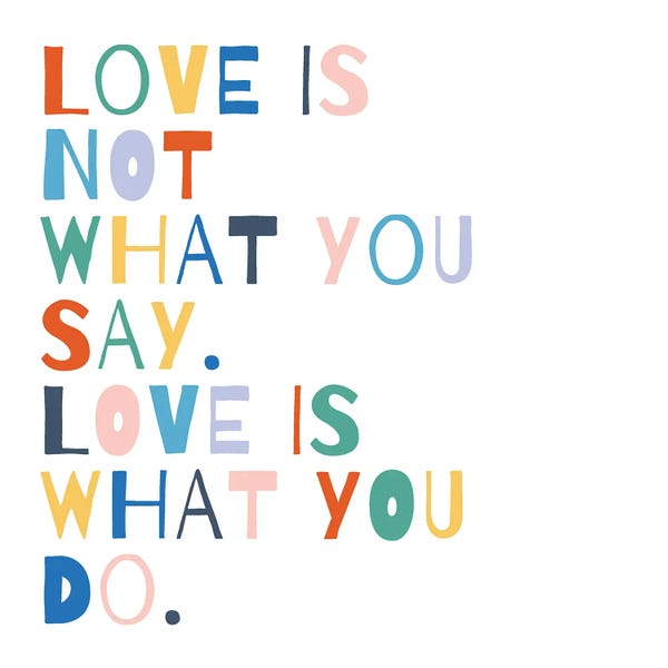 Typography: Rainbow Words I by Moira Hershey
