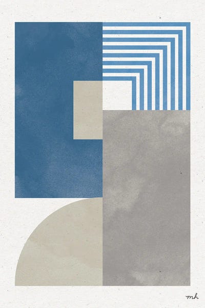 Laundry Room: Deco Glam II Blue by Moira Hershey