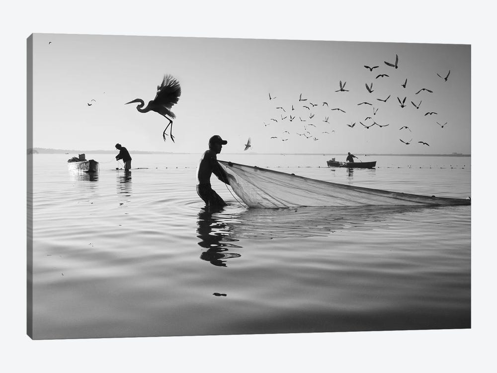 Fishermen Waters XVI by Moises Levy 1-piece Canvas Print
