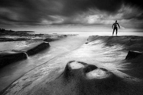 Silhouettes: Surfer I by Moises Levy