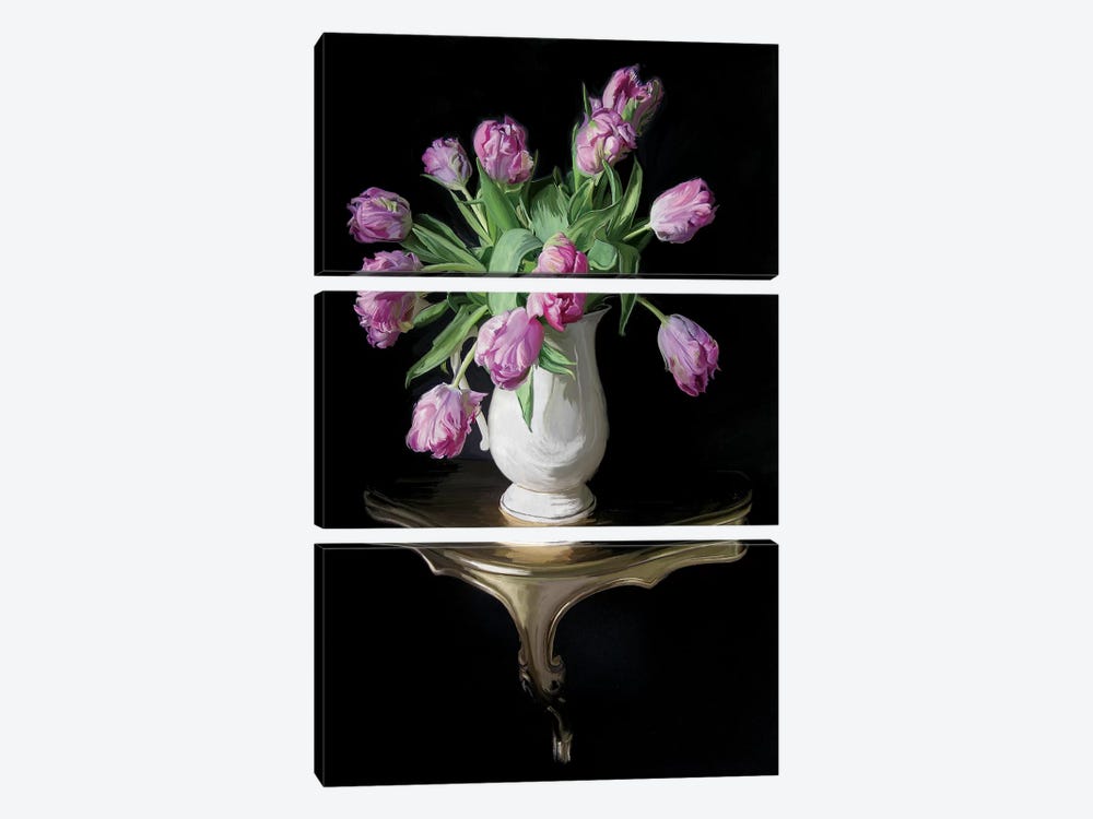 Cascading Tulips by 5by5collective 3-piece Canvas Art Print