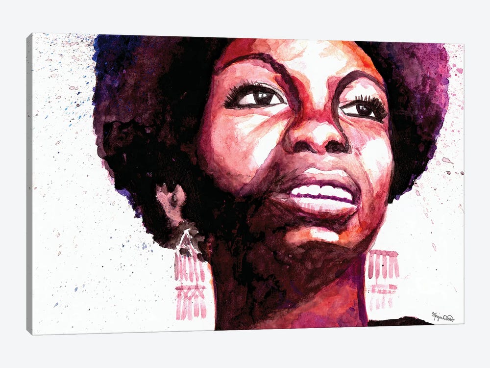 Nina Simone by Morgan Overton 1-piece Canvas Artwork