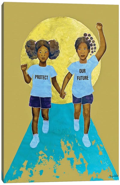 Protect Our Future Canvas Art Print - Voting Rights Art