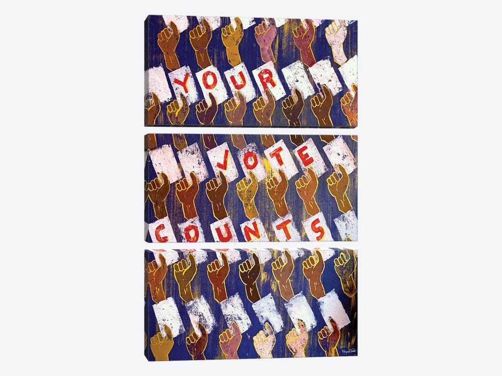 Your Vote Counts by Morgan Overton 3-piece Canvas Artwork
