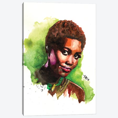 Nakia - Black Panther Canvas Print #MOV38} by Morgan Overton Canvas Print