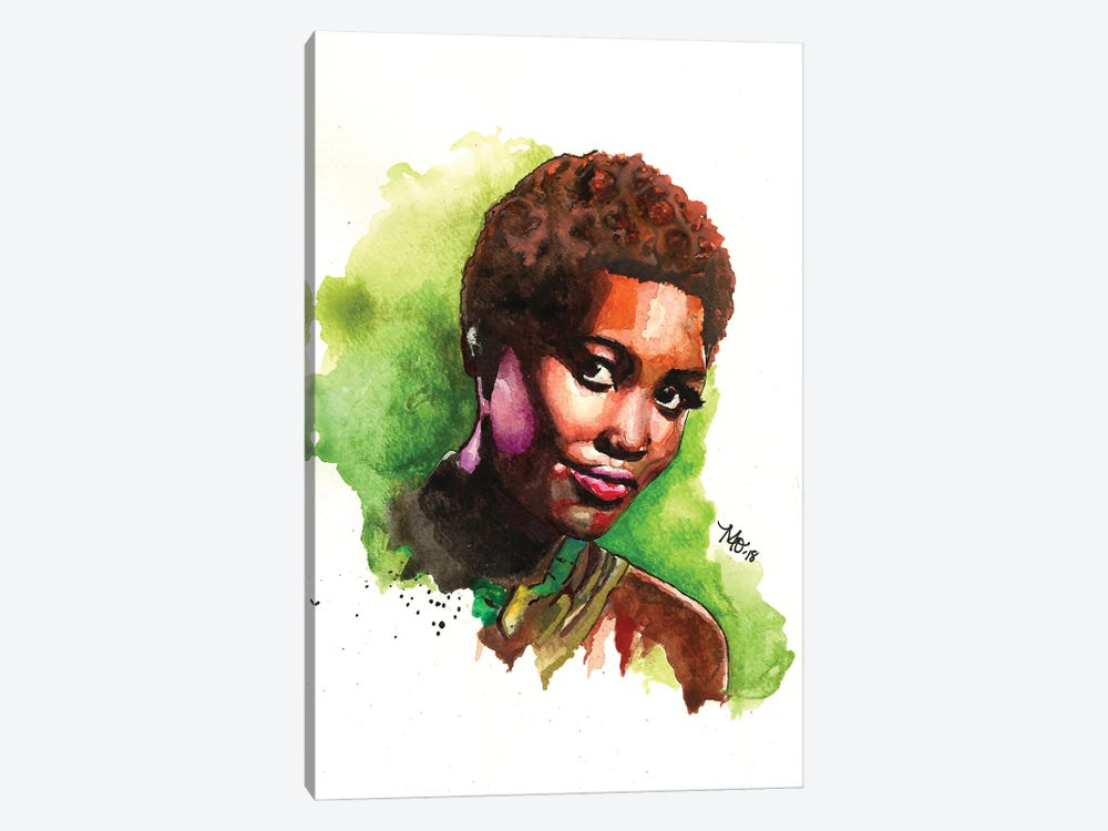 Nakia - Black Panther by Morgan Overton 1-piece Canvas Artwork