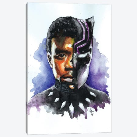T'Challa - Black Panther Canvas Print #MOV40} by Morgan Overton Canvas Wall Art