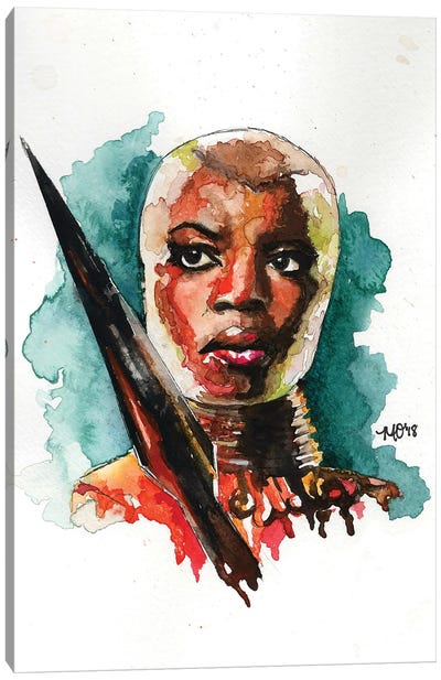 Okoye - Black Panther Canvas Art Print - Black Panther