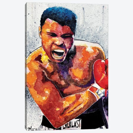 Muhammad Ali - The Greatest Canvas Print #MOV43} by Morgan Overton Canvas Artwork
