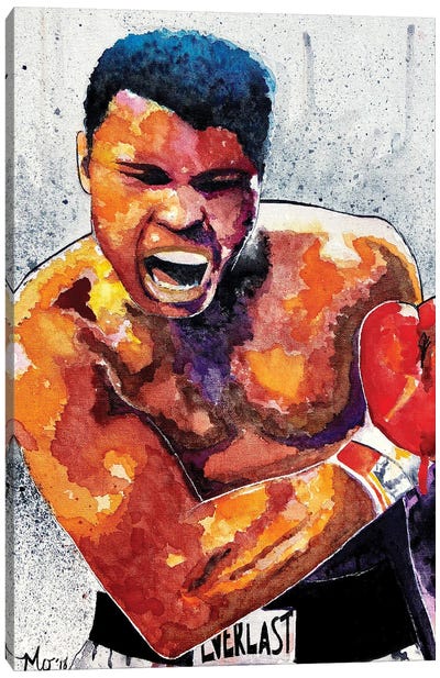 Muhammad Ali - The Greatest Canvas Art Print - Athlete & Coach Art