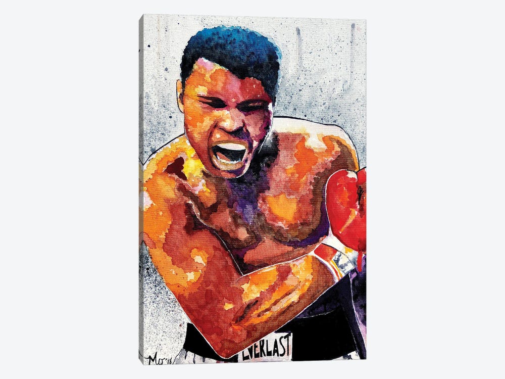 Muhammad Ali - The Greatest by Morgan Overton 1-piece Canvas Wall Art