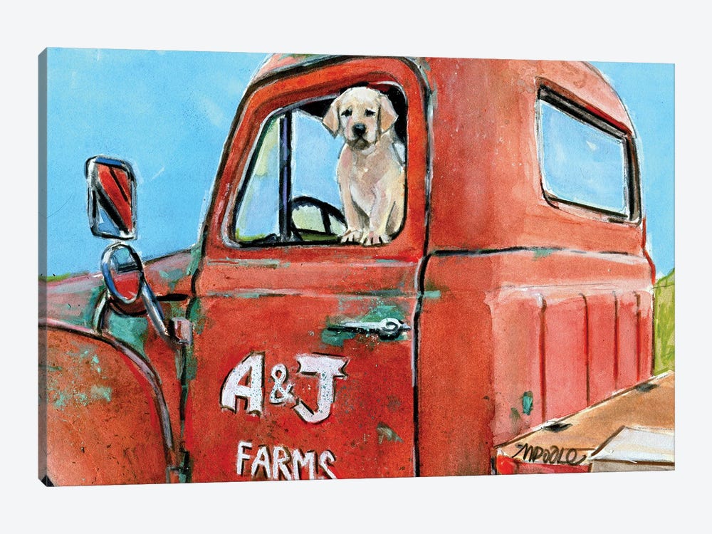 Working Like A Dog by Molly A. Poole 1-piece Art Print
